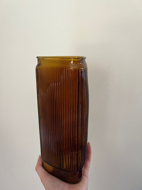 Otto brown glass vase