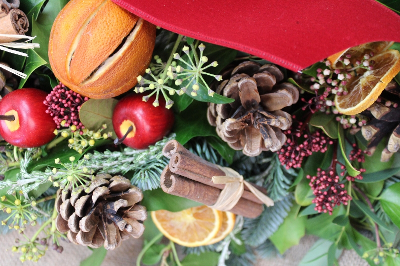 Fruity Christmas wreath