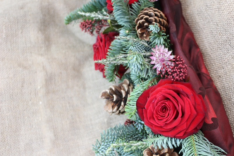 Merlot candle centerpiece