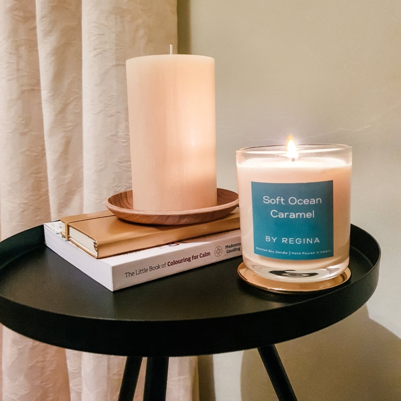 By Regina Soft Ocean Caramel candle