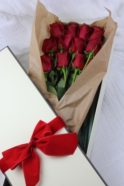 Dozen Red Roses in a box